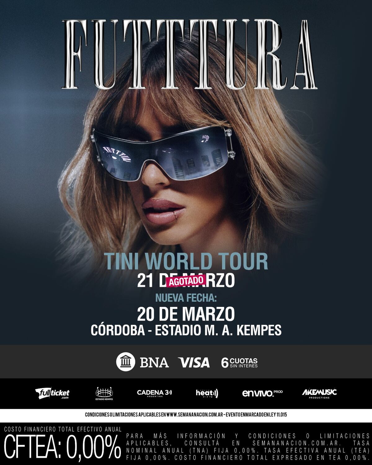 Tini Stoessel anunció una nueva fecha en Córdoba. (Foto: Instagram)