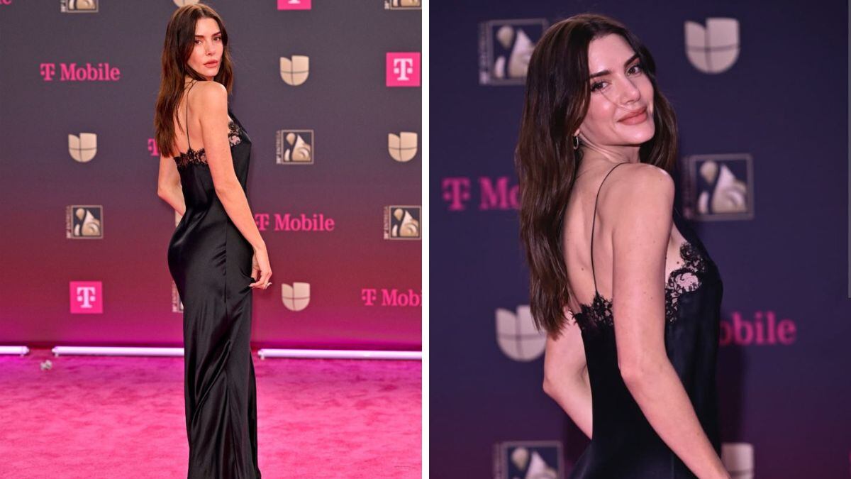 Valentina Ferrer combinó su vestido lencero con un beauty look, fiel a su estilo.