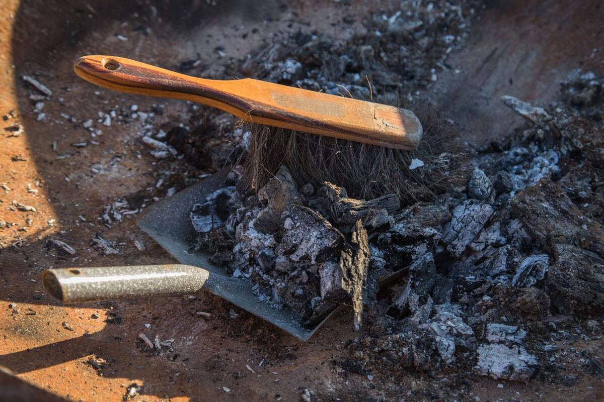 La ceniza del asado como abono en el jardín.(Christin Klose/DPA)