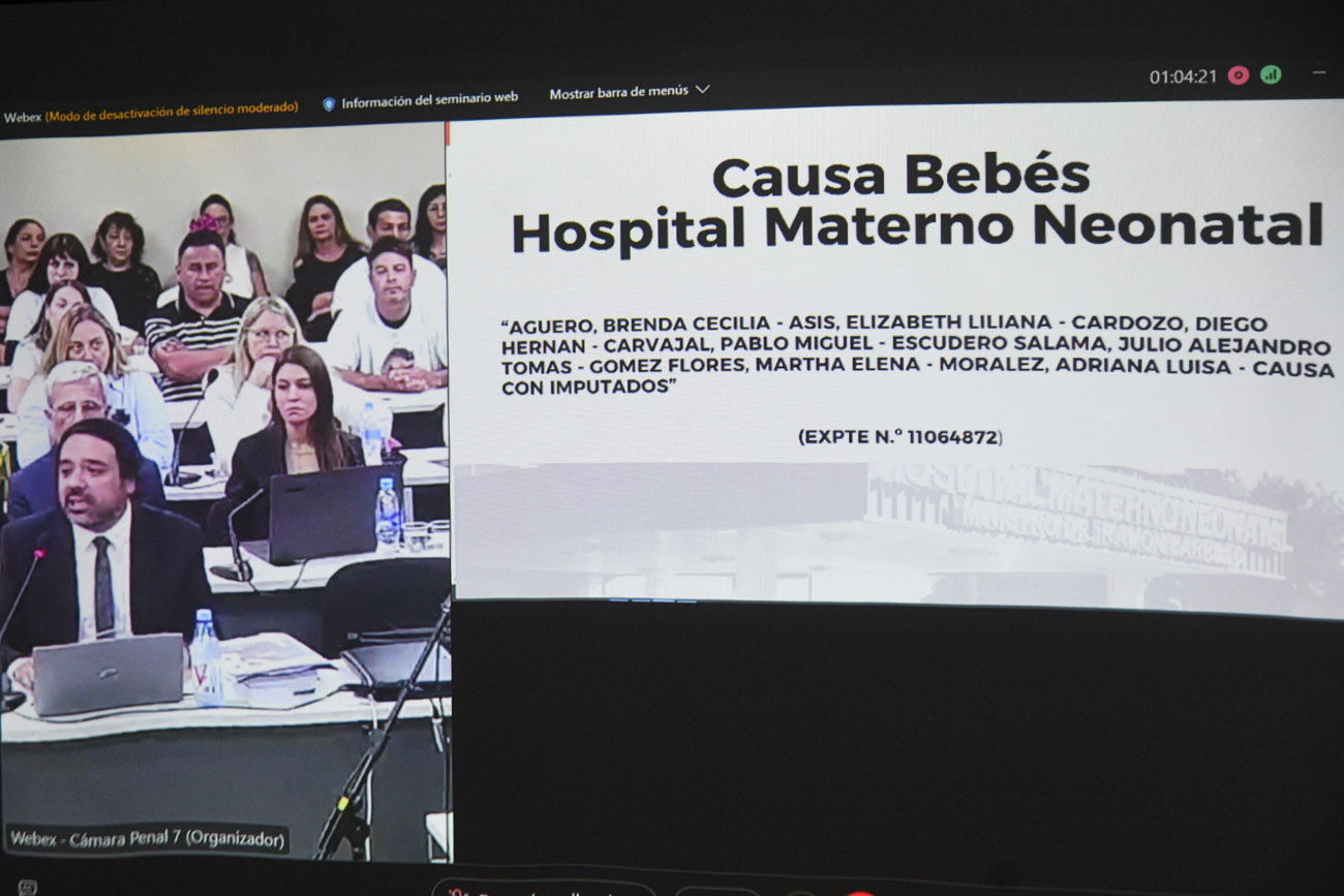 Juicio por muerte de bebés en el Hospital Materno Neonatal. (Ramiro Pereyra / La Voz)
