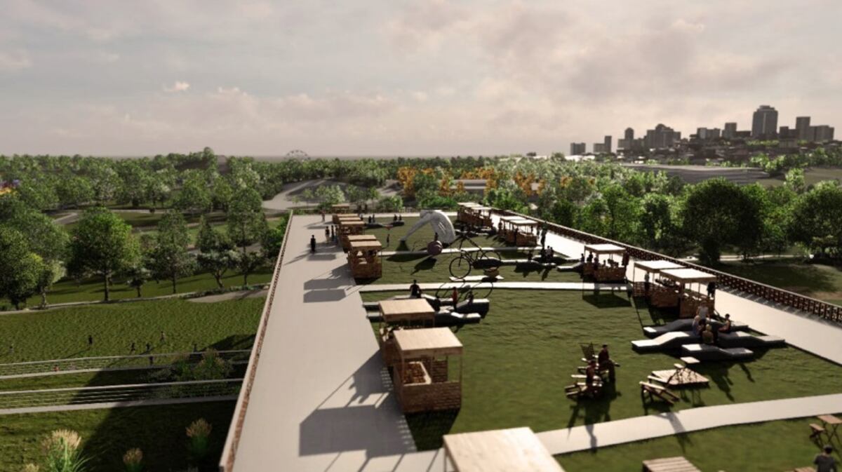 La tesis plantea la construcción de un "parque escuela" en la zona este de la ciudad de Córdoba. (La Voz).