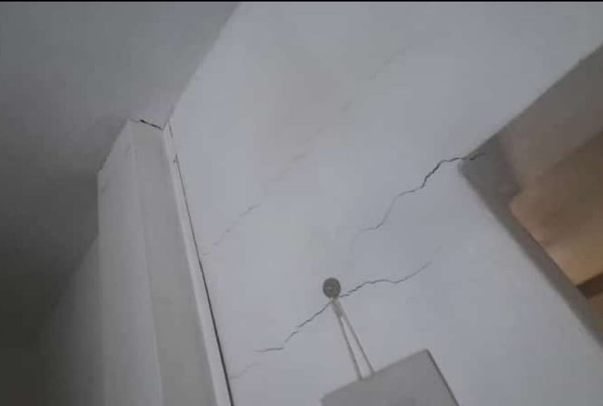 Socavón en Córdoba: así quedó la vivienda afectada (Gentileza Javier Sassi).