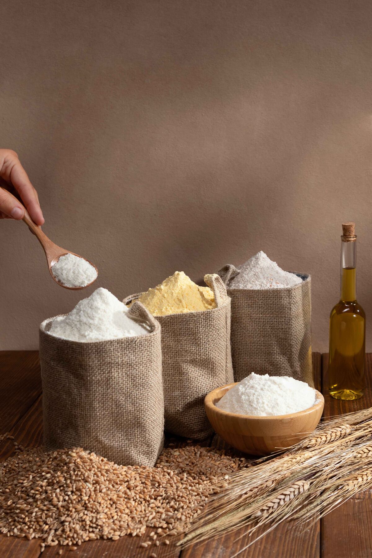 Cómo preparar en casa harinas sin gluten. (Freepik)