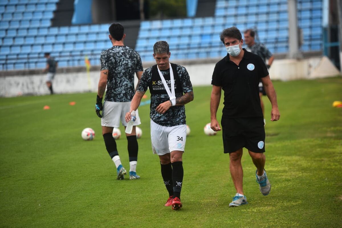 Iván Ramírez sufrió una lesión en el codo izquierdo en el ensayo contra Godoy Cruz, que lo marginará de los campos tres meses. (Pedro Castillo / La Voz)