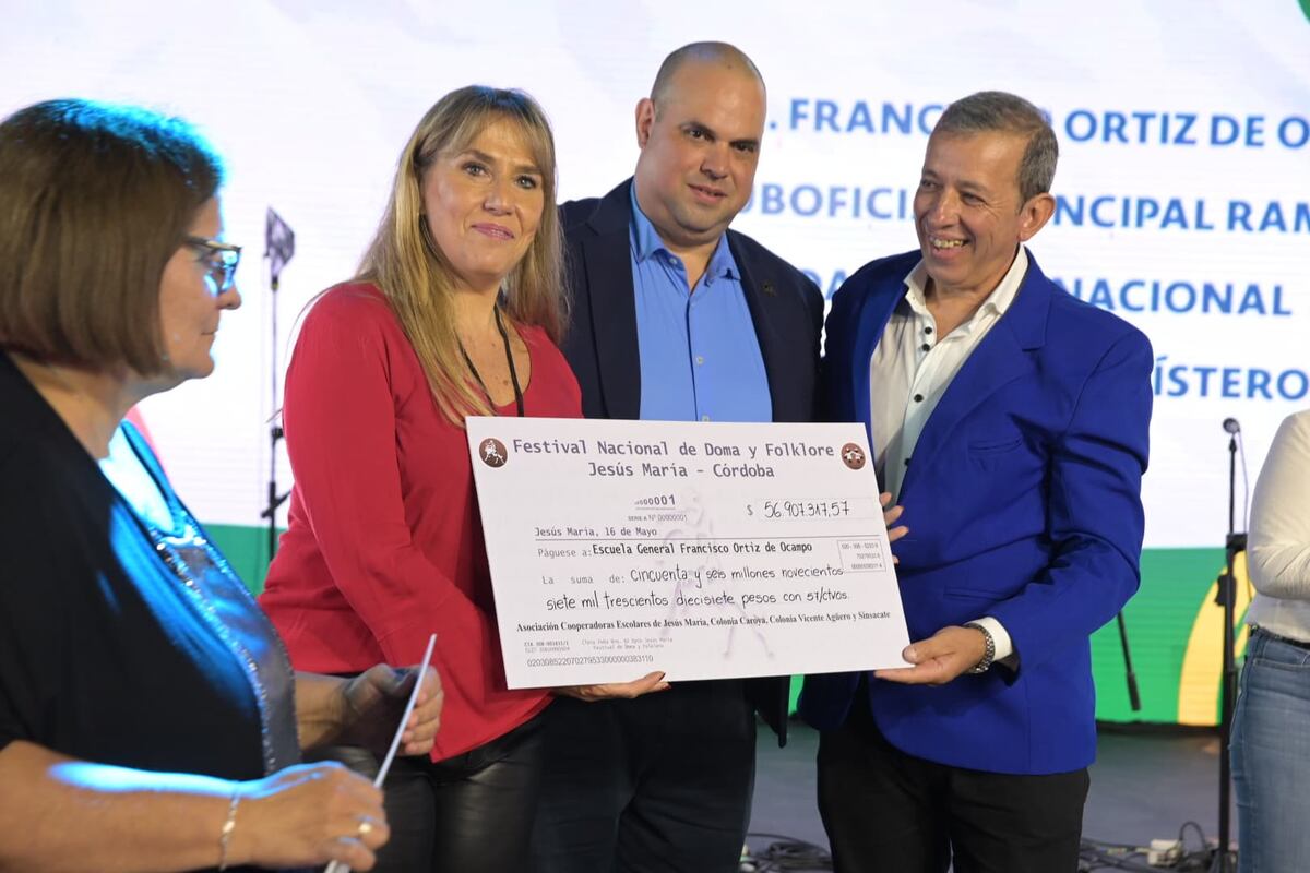 El festival de Jesús María repartió utilidades entre las escuelas de la zona.