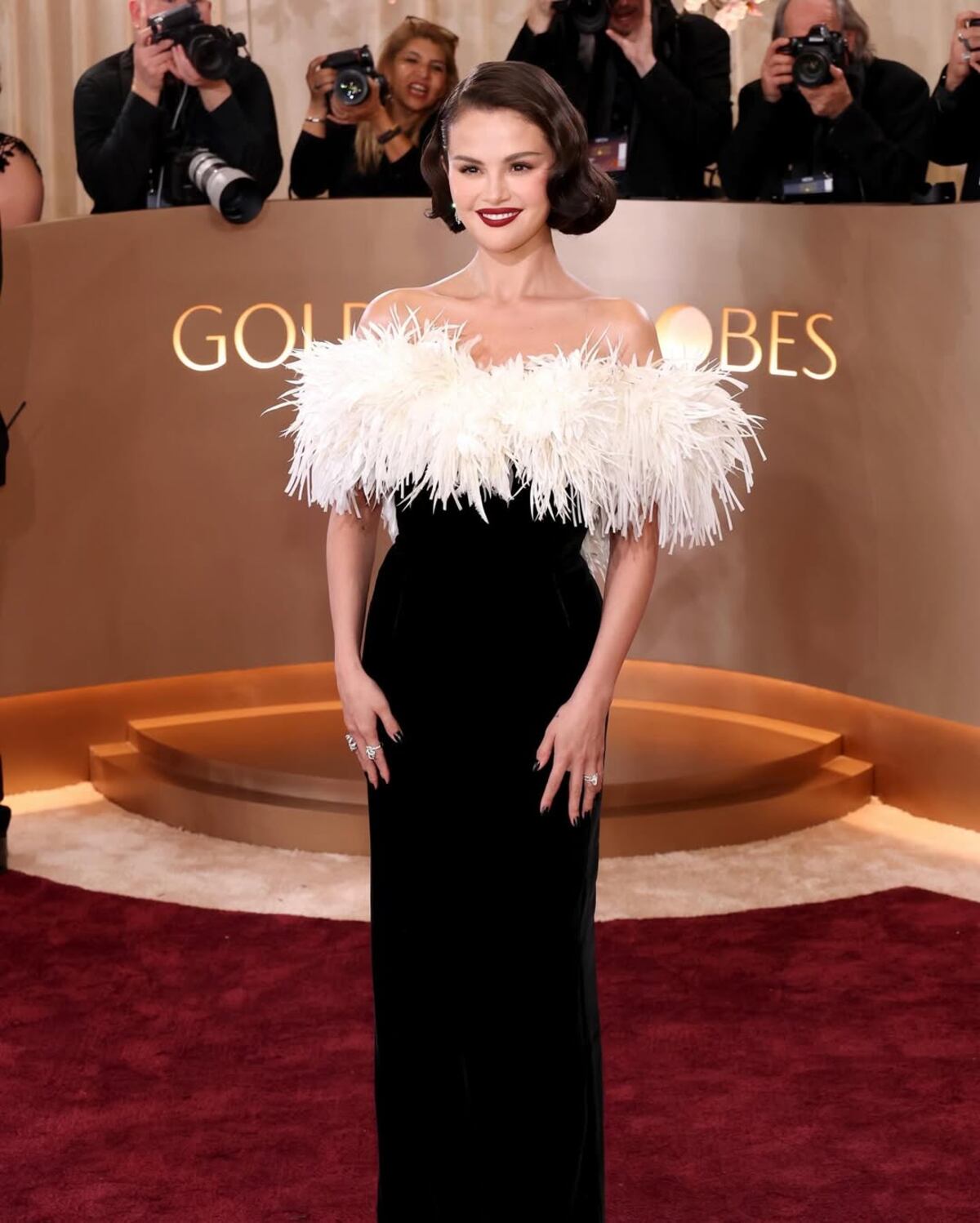 Selena Gomez en los Globos de Oro.
