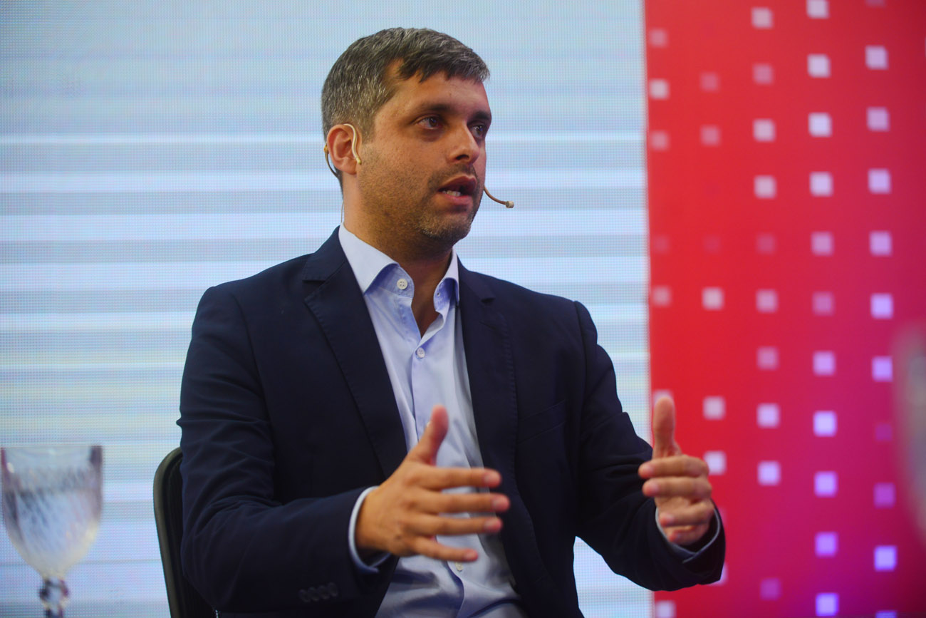Federico Zárate, intendente de Jesús María, en el programa Voz y Voto. (Nicolás Bravo / La Voz)