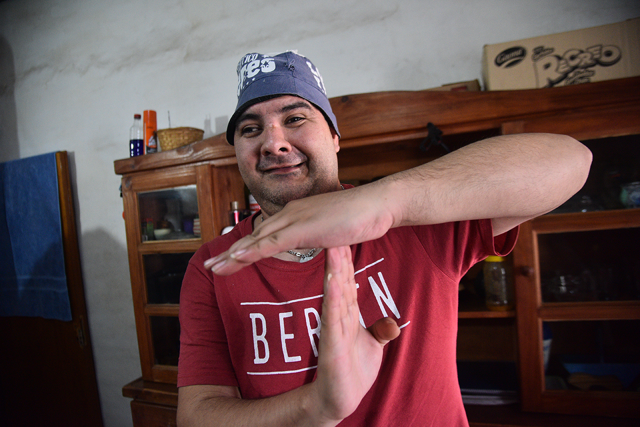 El club de sus amores. Mario, fanático de Talleres (Pedro Castillo/La Voz).