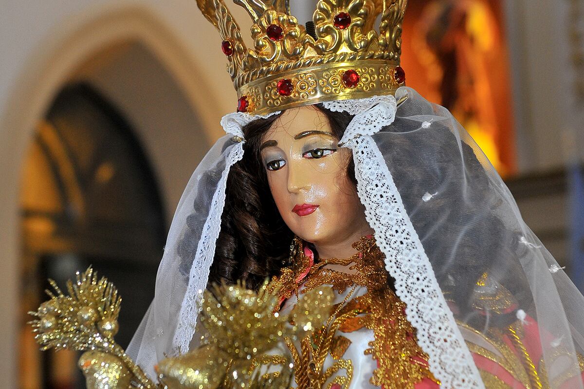 Virgen de la Puerta, en la iglesia del cementerio San Jerónimo. (La Voz)