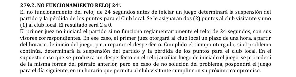 El reglamento de la Liga Nacional en el caso del partido suspendido de Instituto con Zárate.