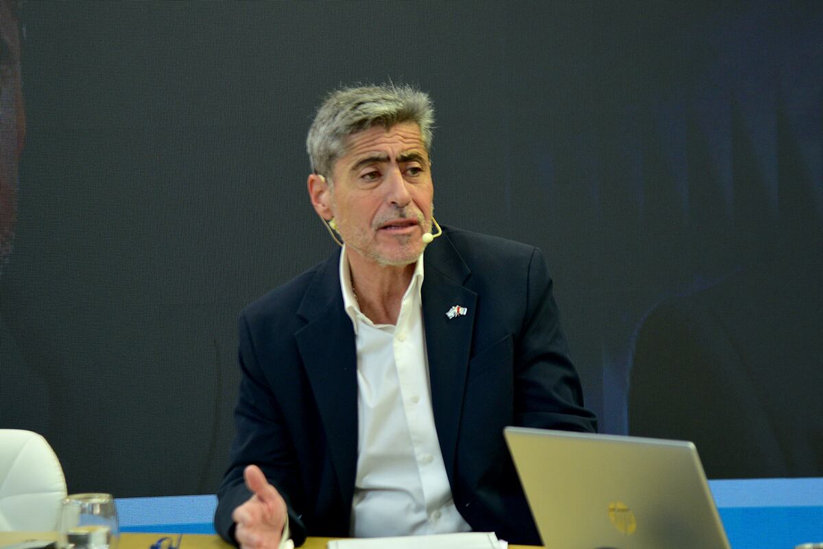 Juan Pablo Quinteros, ministro de Seguridad de la Provincia de Córdoba en La Voz en Vivo. (Pedro Castillo / La Voz)