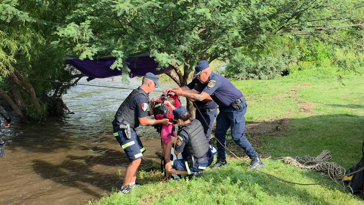 El rescate en Villa de Soto. (Policía)