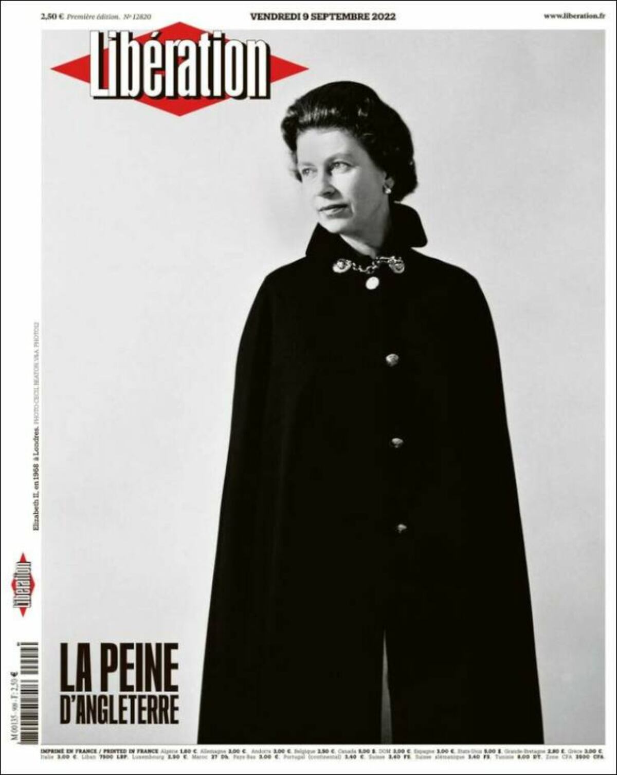 Las tapas de los diarios por la muerte de la reina Isabel II.