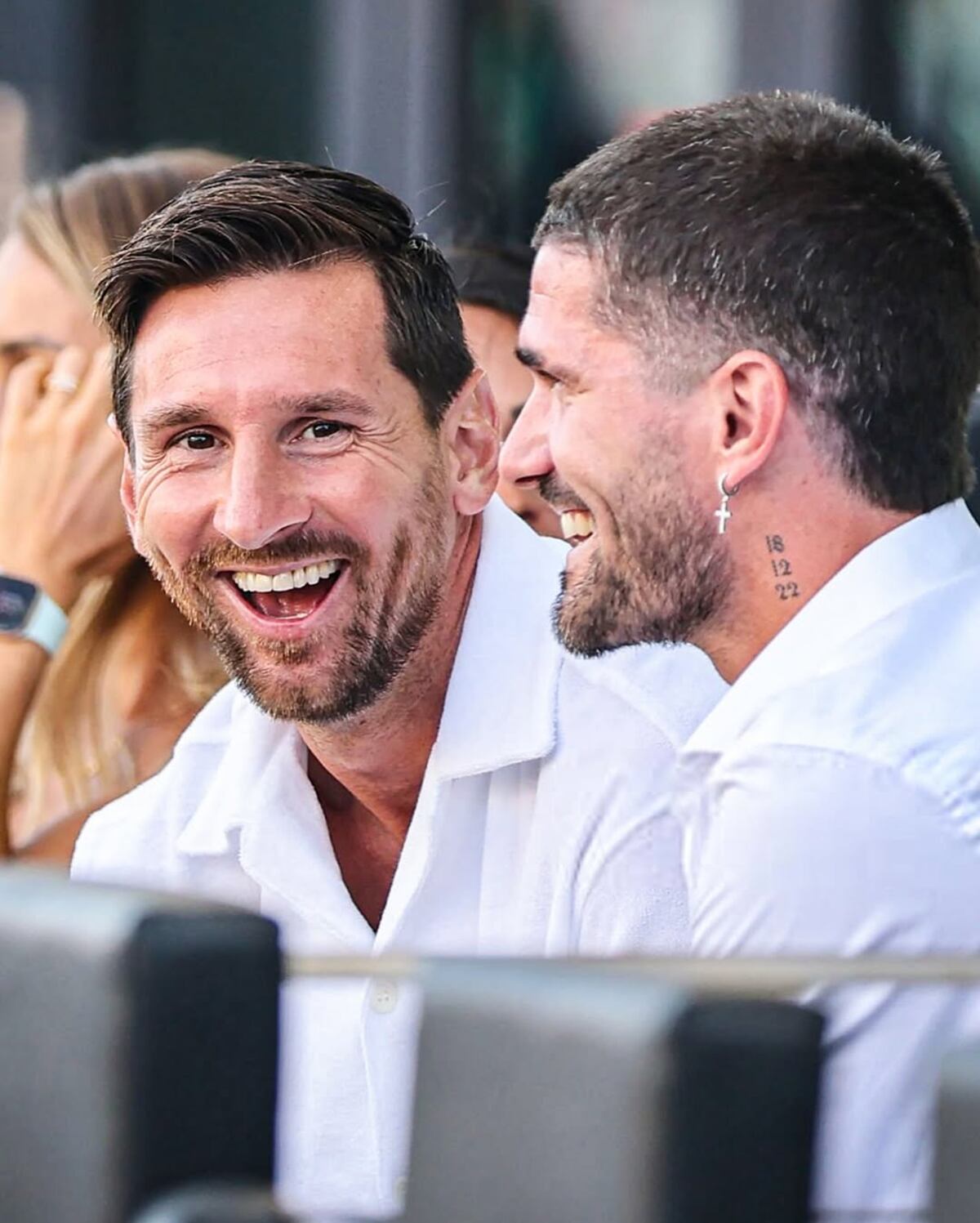 Messi acompañó a De Paul en su llegada al Inter de Miami (Instagram / RDP Daily)