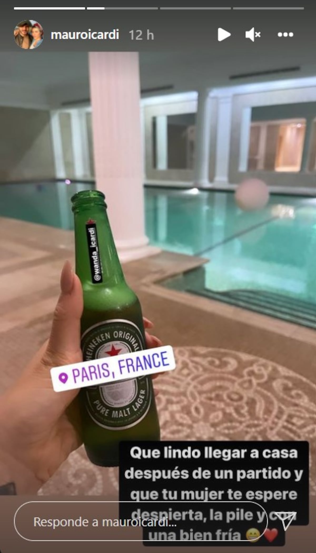 El posteo de Mauro Icardi. (Instagram)
