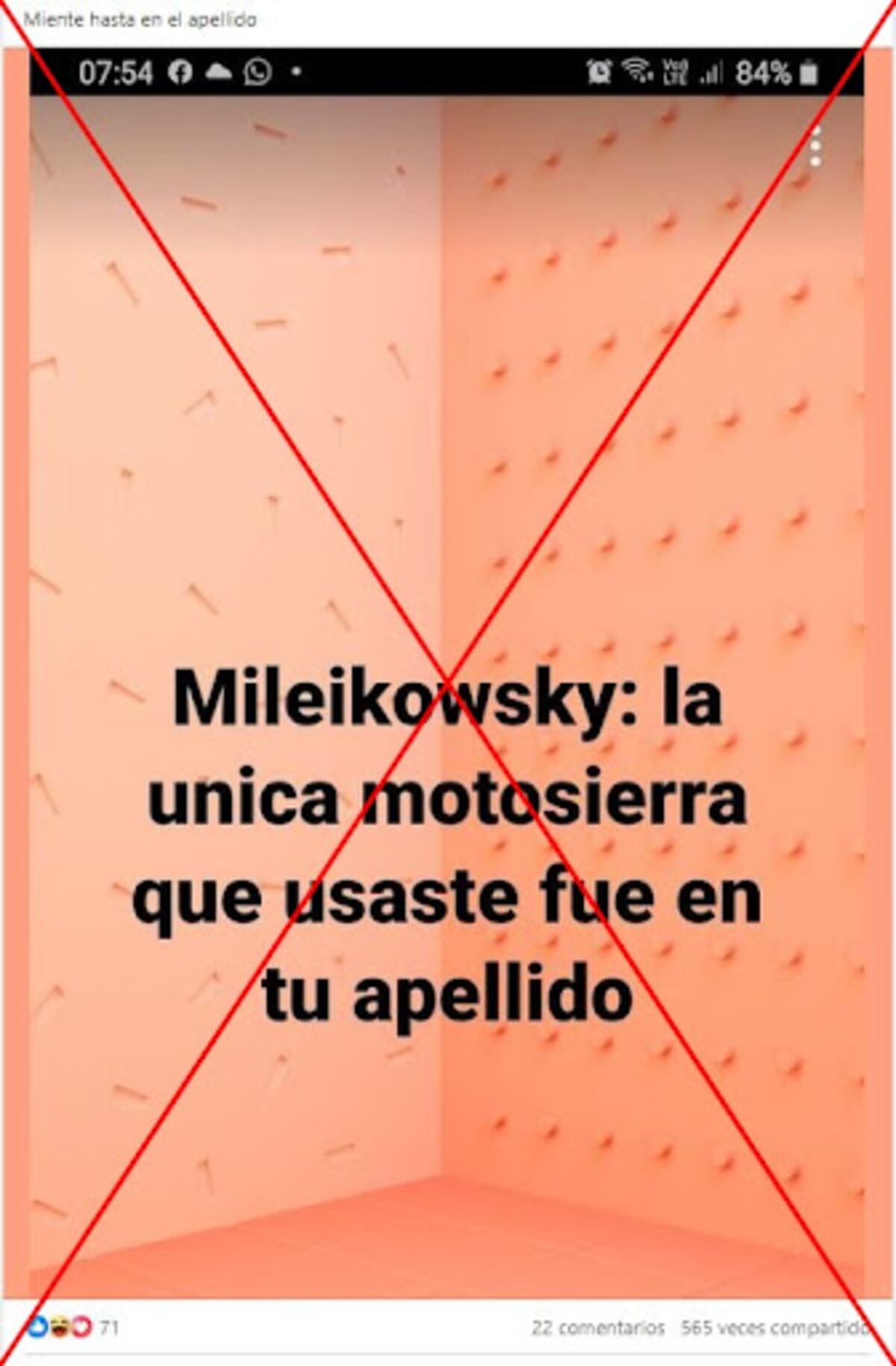 Javier Milei no se apellidaba originalmente “Mileikowsky”.