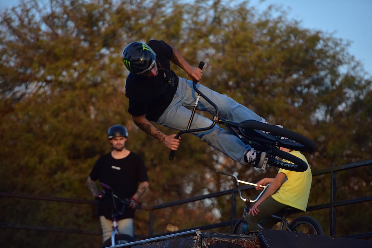 José Maligno Torres, pista de BMX Maligno Park del Estadio kempes. (José Gabriel Hernández / La Voz)