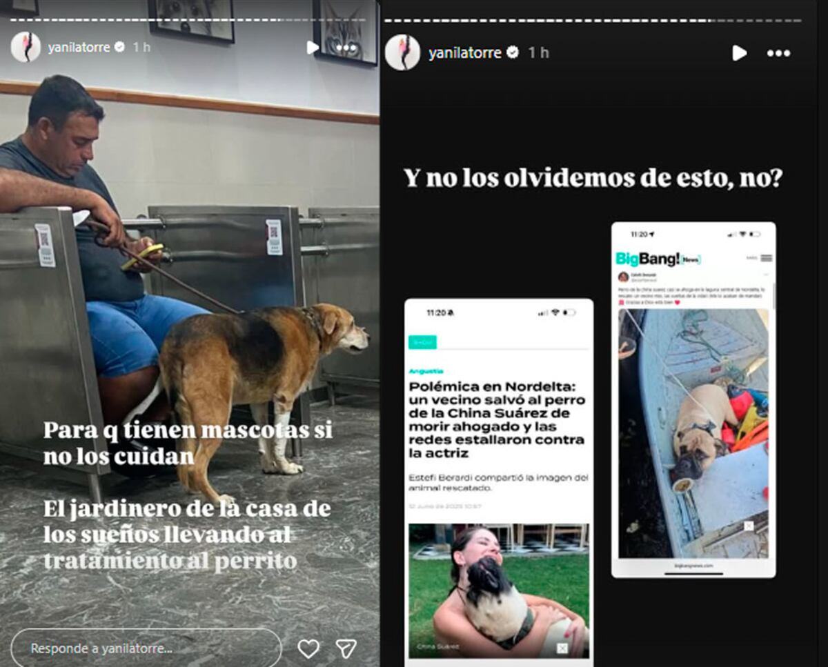 Yanina Latorre en Instagram. Foto: captura pantalla.