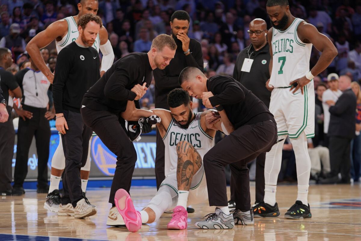 La lesión de Jason Tatum, en Boston Celtics. (AP)