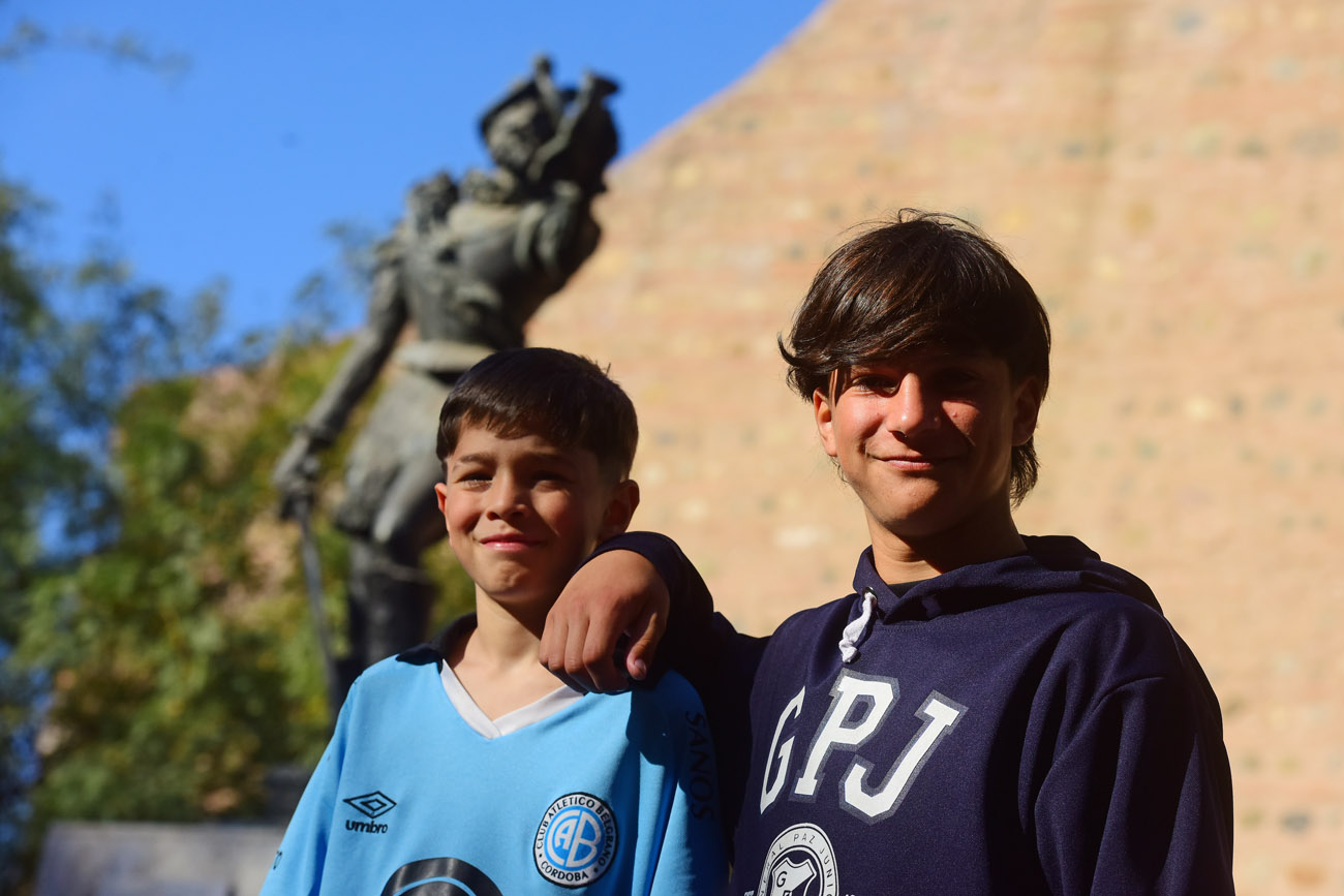 Los jerónimo del futuro. Jerónimo Ledesma y Jerónimo Cuella Manzotti. (José Gabriel Hernández / La Voz)