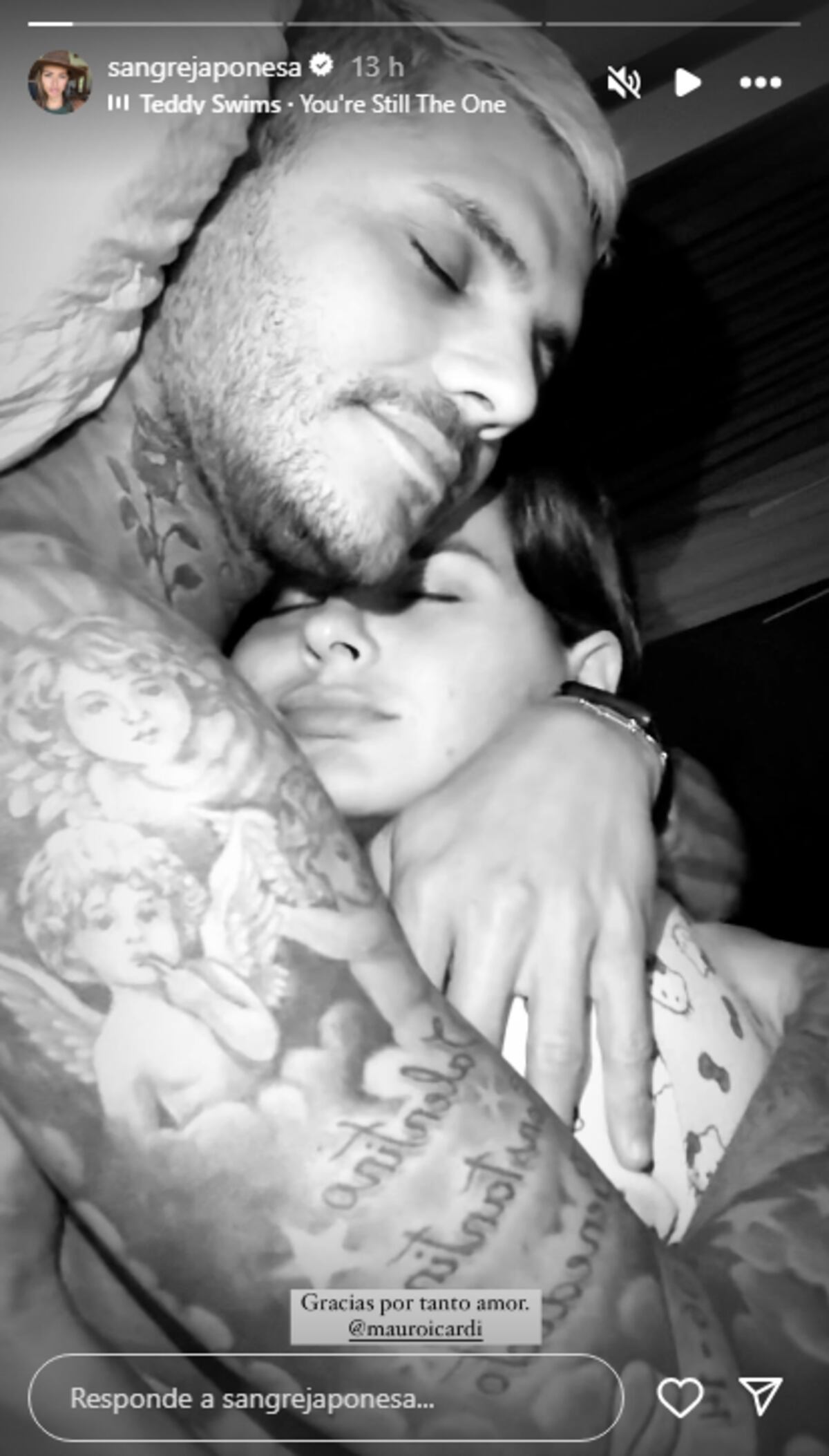 El mensaje de la China a Mauro Icardi en San Valentín. (Foto: Instagram sangrejaponesa)