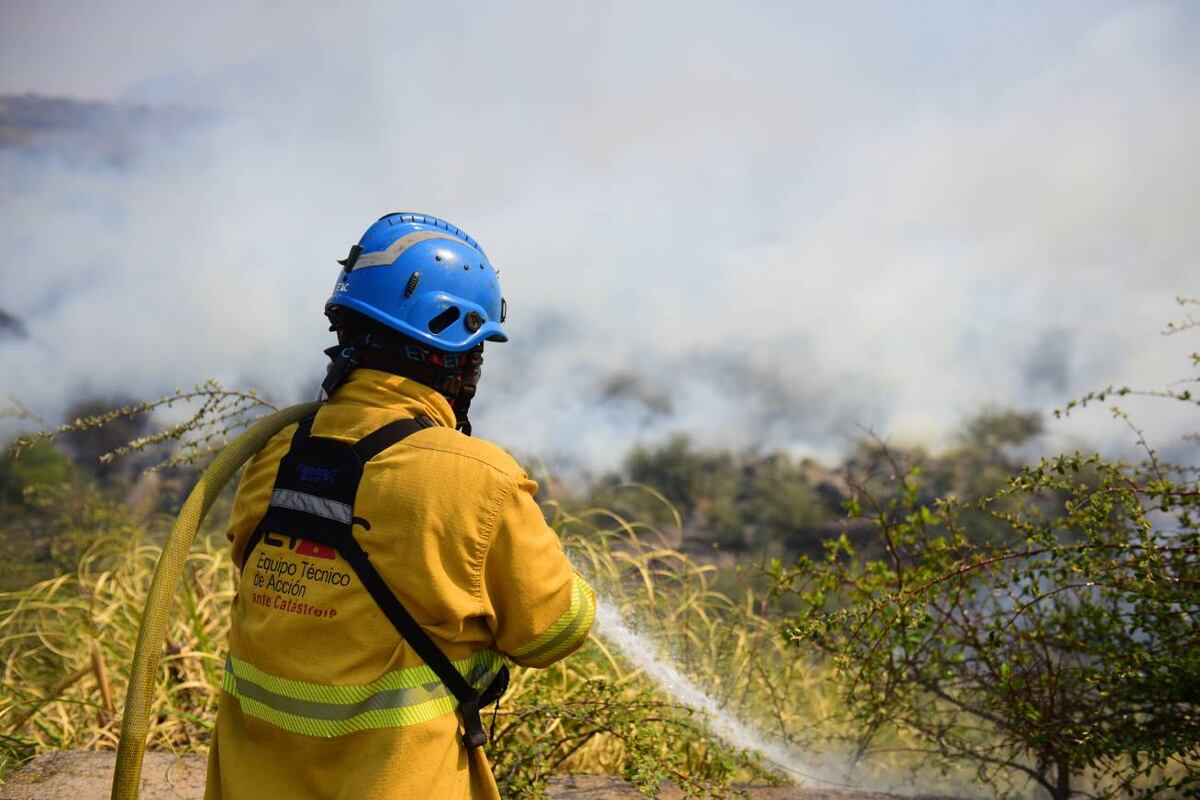 60 bomberos parten a Chubut.  (José Hernández / La Voz)