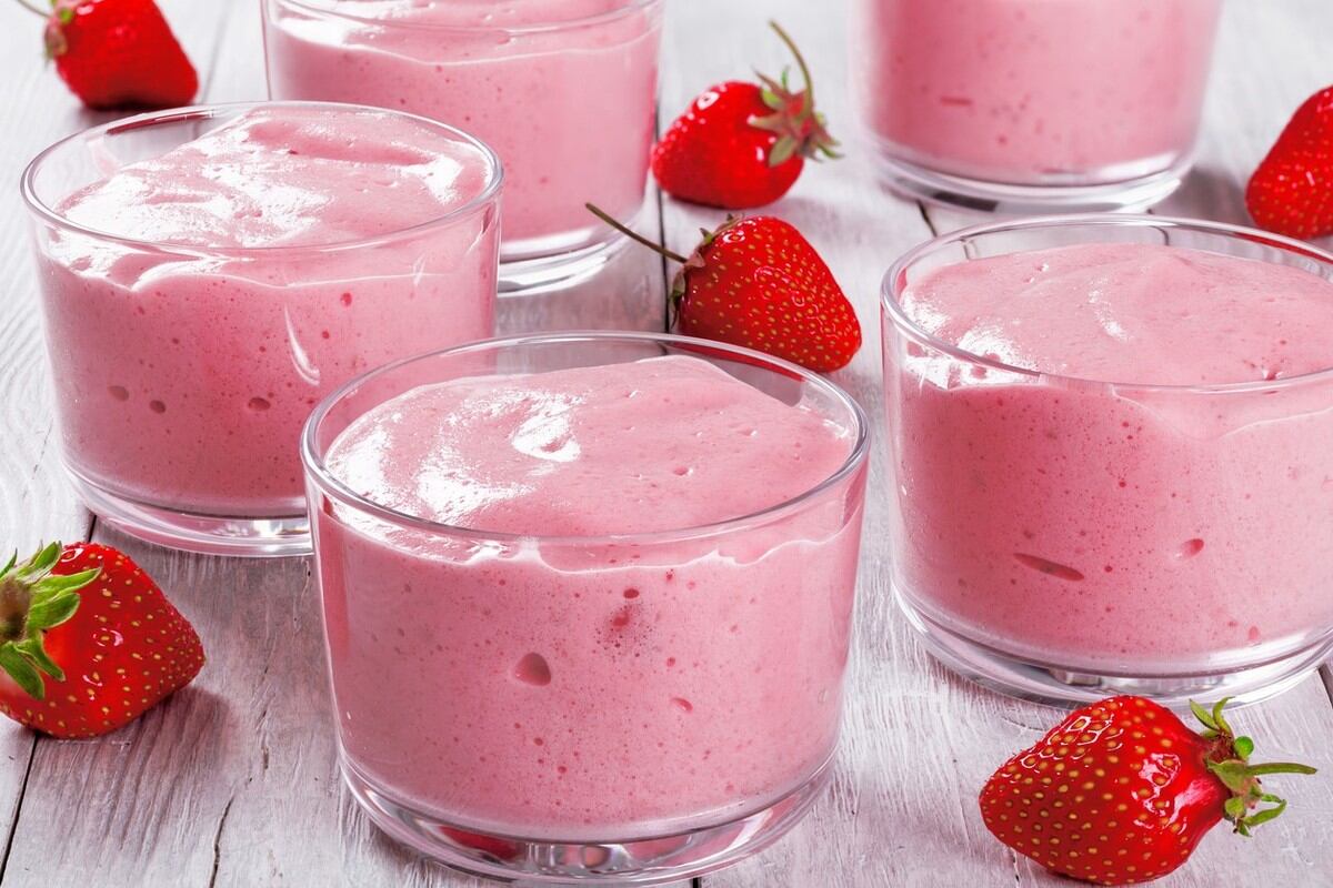 En solo cinco pasos, podés conseguir un delicioso mousse de frutillas.