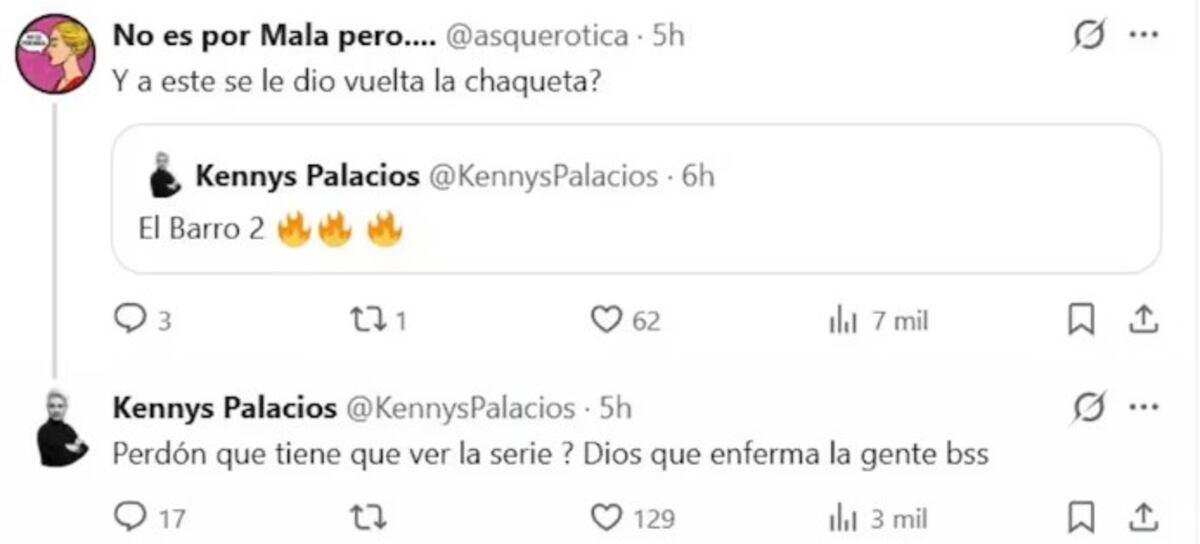 Kennys Palacios vía X.