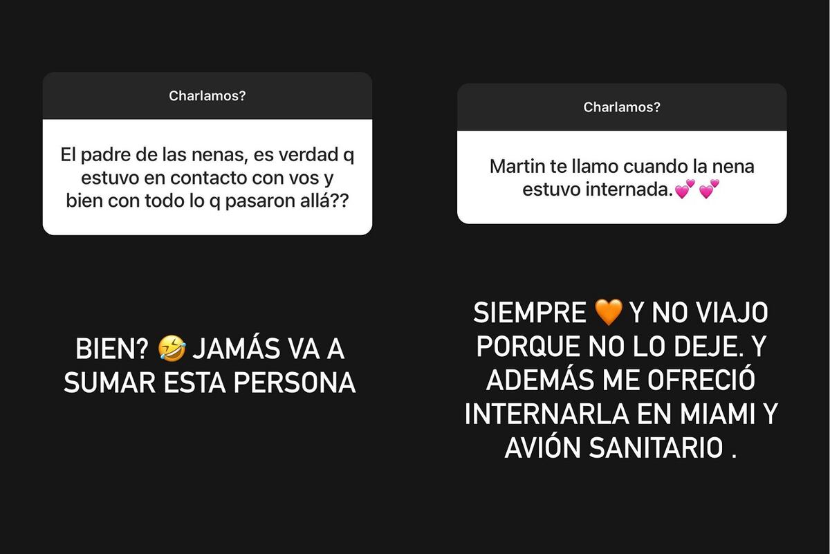 La comparación entre Defederico y Baclini, en palabras de Fernández. (Instagram).