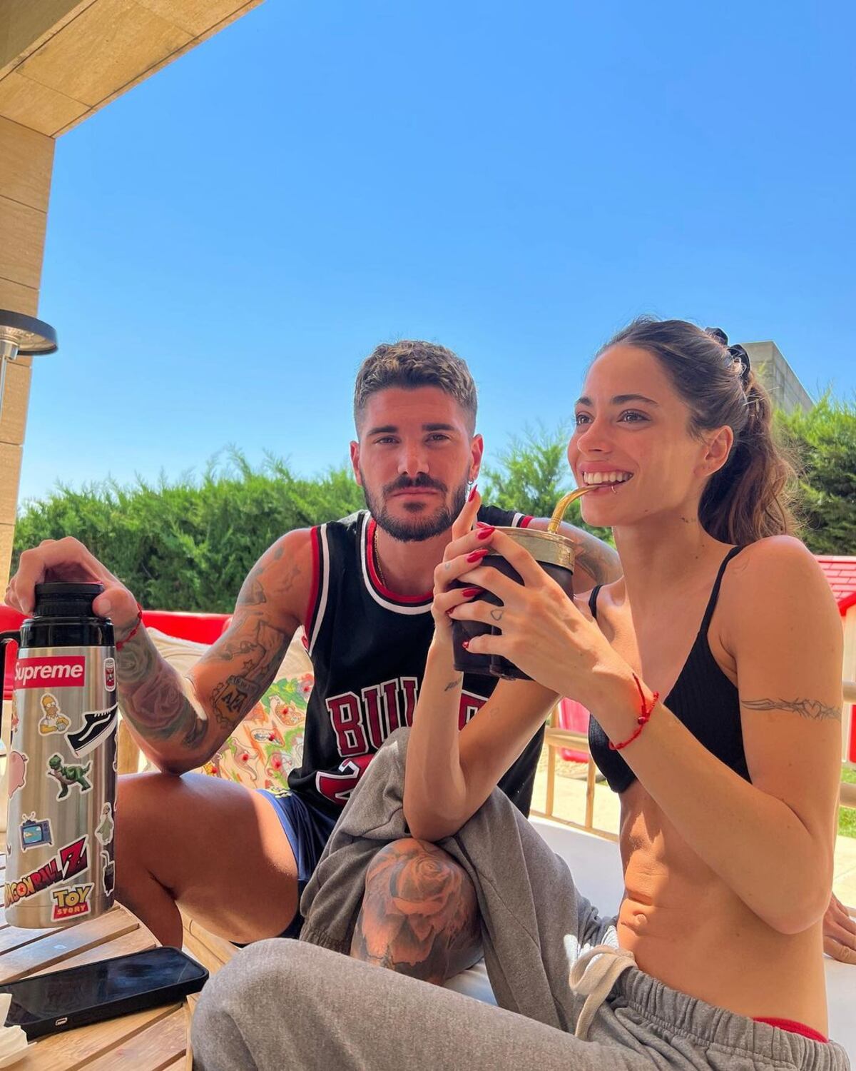 Rodrigo y Tini, juntos.