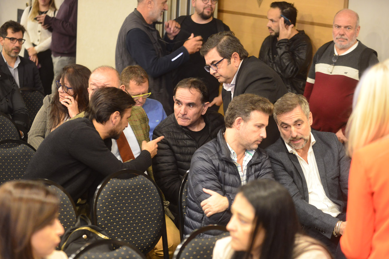 Luis Juez, candidato a Gobernador de Córdoba, presenta sus propuestas de campaña en el hotel Quinto Centenario. (Nicolás Bravo / La Voz)