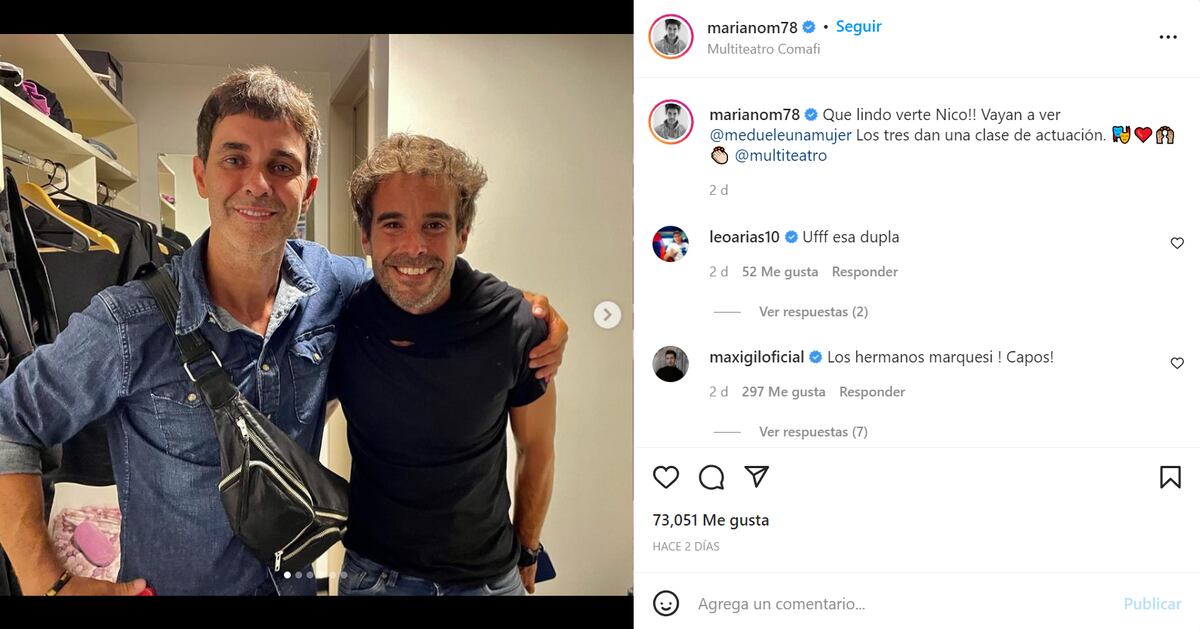 (Instagram Mariano Martínez)
