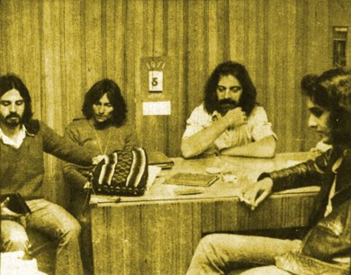 De izquierda a derecha, la formación de Vox Dei que grabó "La Biblia": Smilari, Basoalto, Quiroga y Soulé. (Web)