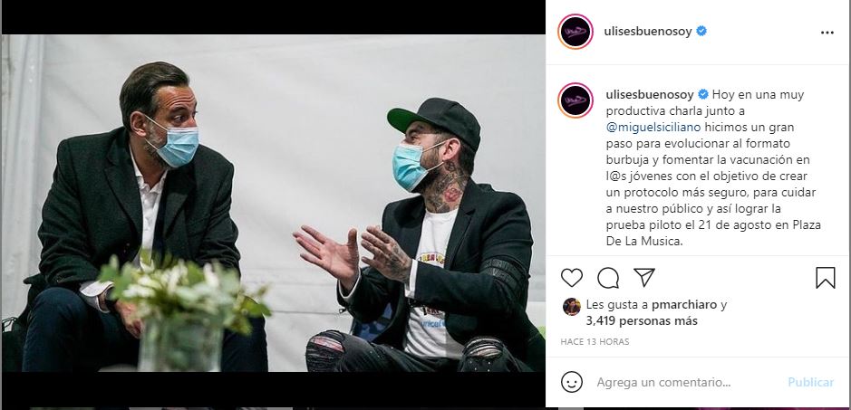 Instagram de Ulises Bueno