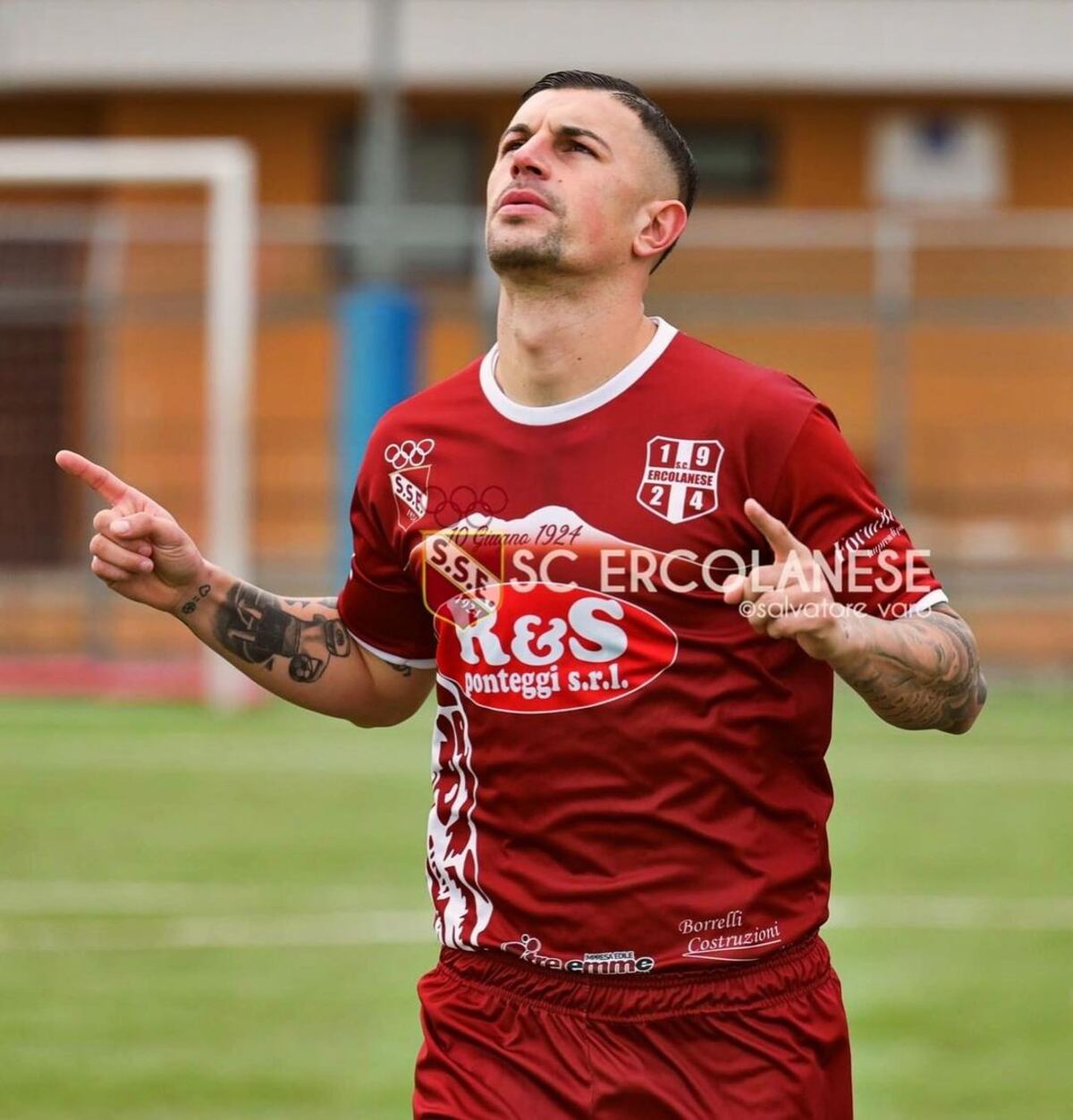 El cordobés y un grito de gol para el S.C. Ercolanese.