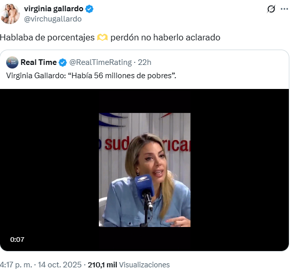 La respuesta de la candidata de LLA en X