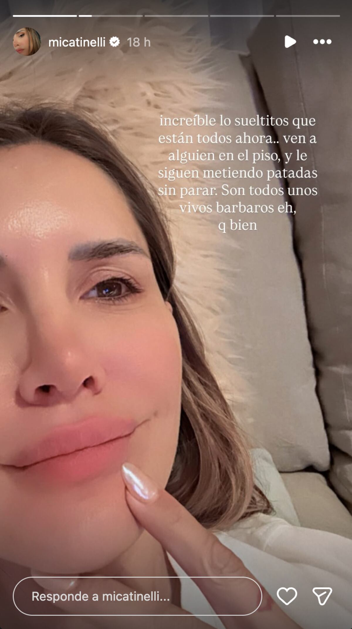 La historia que compartió Mica Tinelli en defensa de su padre, Marcelo Tinelli. (Foto: Instagram)