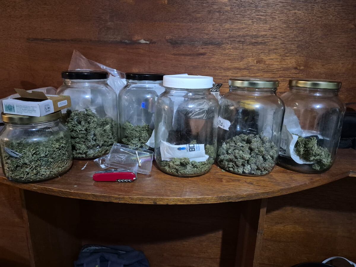 La droga hallada. (Policía)