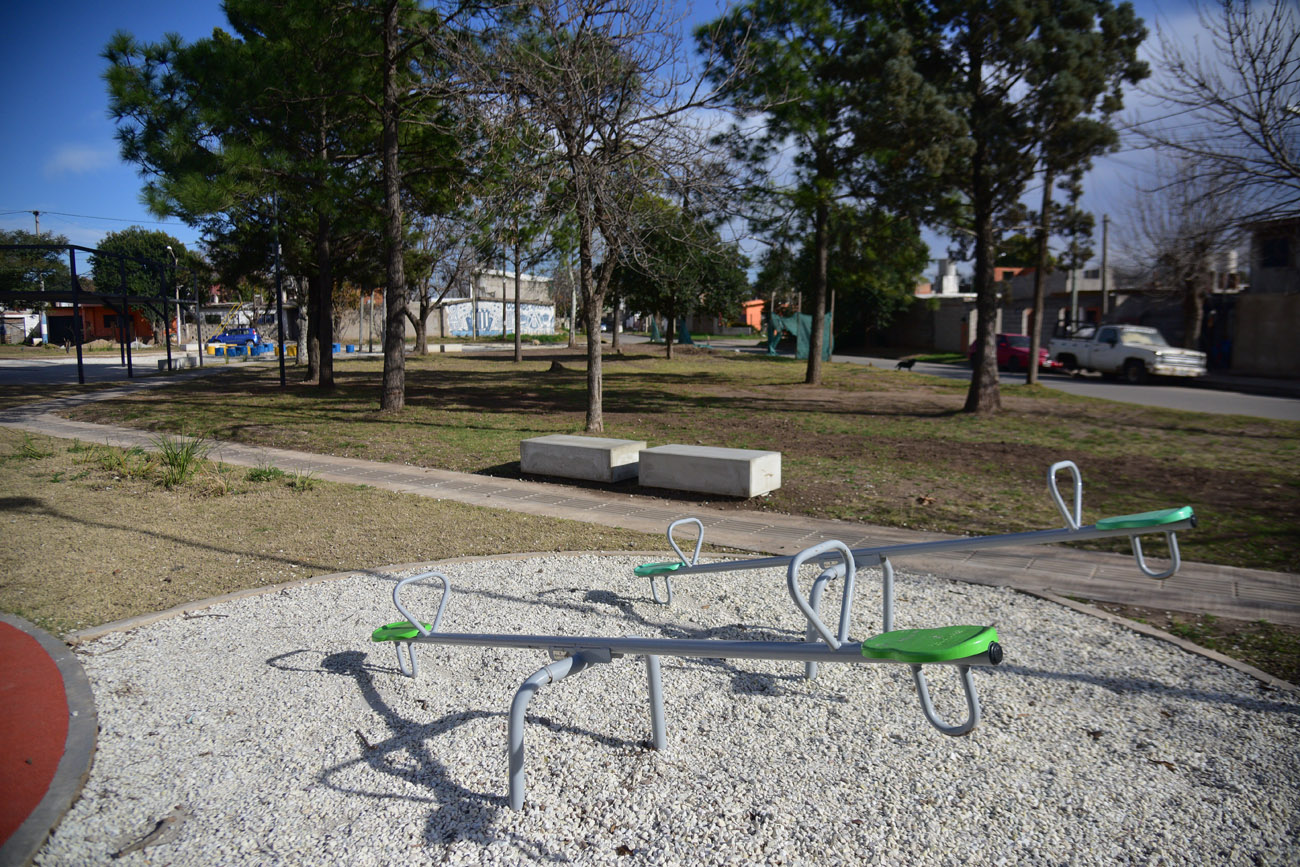 Plaza Malvinas Argentinas en Barrio Congreso.  (Pedro Castillo / La Voz)