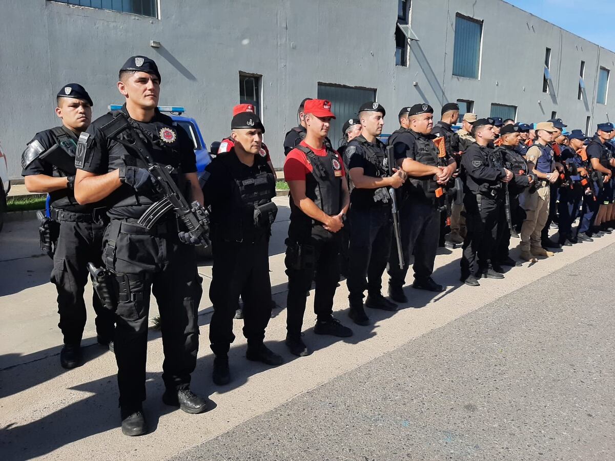 Río Cuarto. Megaoperativo desplegado el martes en la capital alterna (Policía).