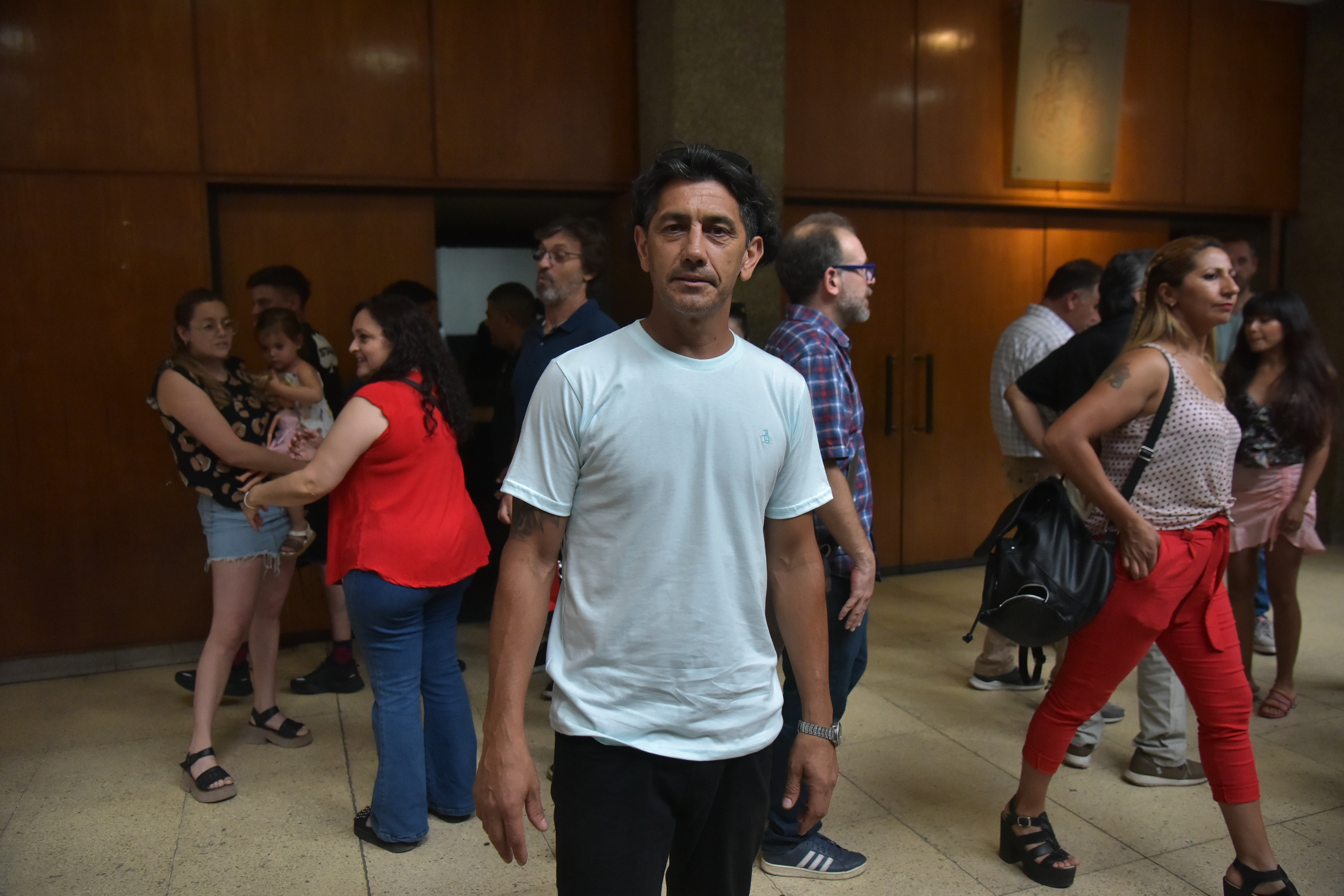 Marcelo Bustos (51) egresado del curso “Auxiliar instalador de steel frame”. (Facundo Luque / La Voz)