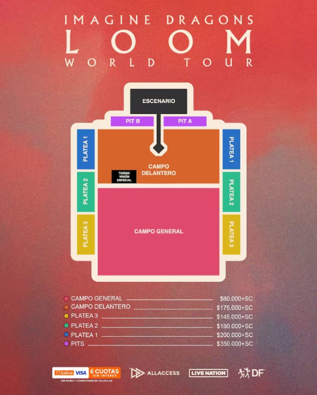Imagine Dragons en Argentina.