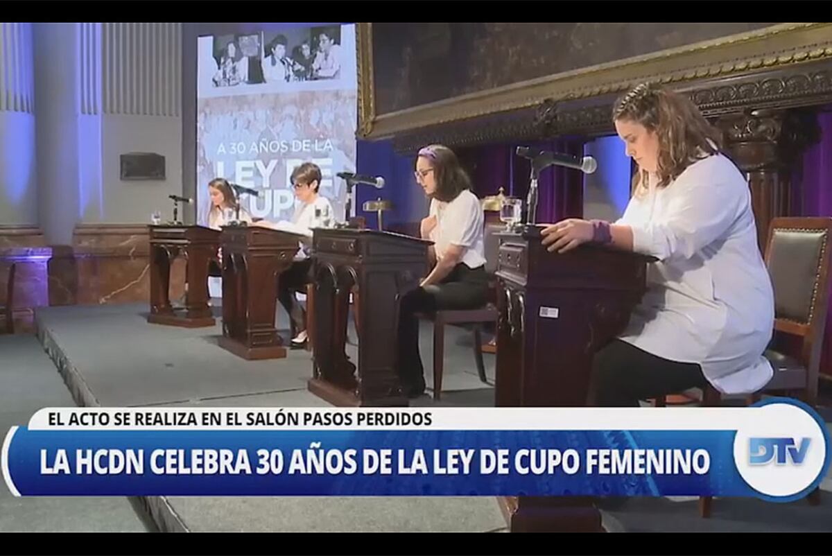 30 años de la ley de cupo femenino / Honorable Cámara de Diputados de la Nación