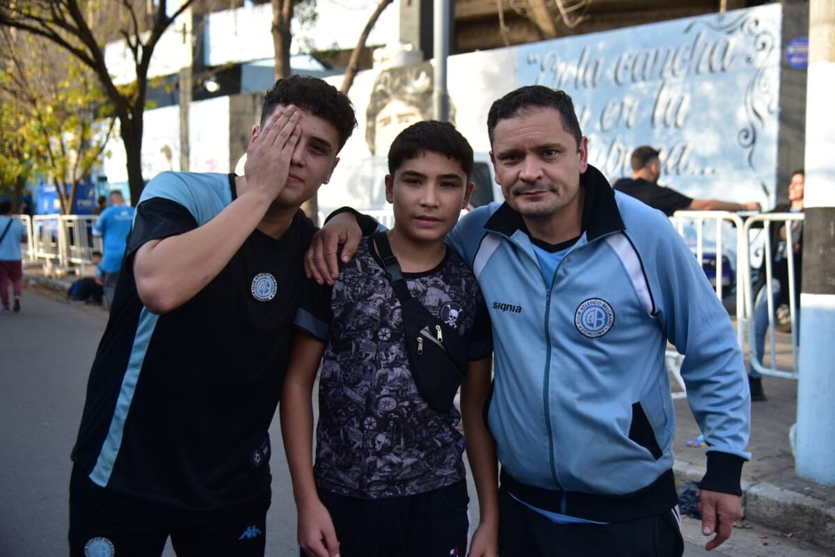 Cara 'e Cancha de Belgrano en la previa del partido con Atlético Tucumán. Fotografías de Facundo Luque en las afueras del Gigante de Alberdi, donde el Pirata recibe al Decano.