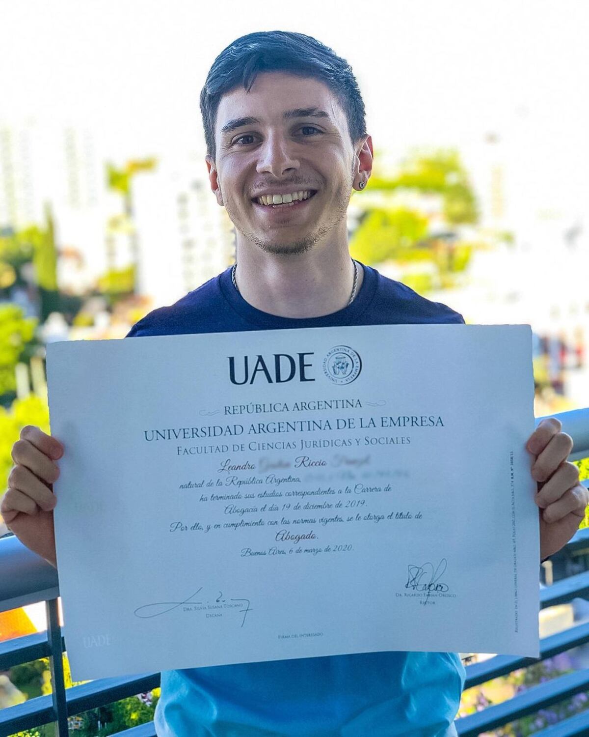 Leandro Riccio, abogado y youtuber (Foto: gentileza Leandro Riccio)