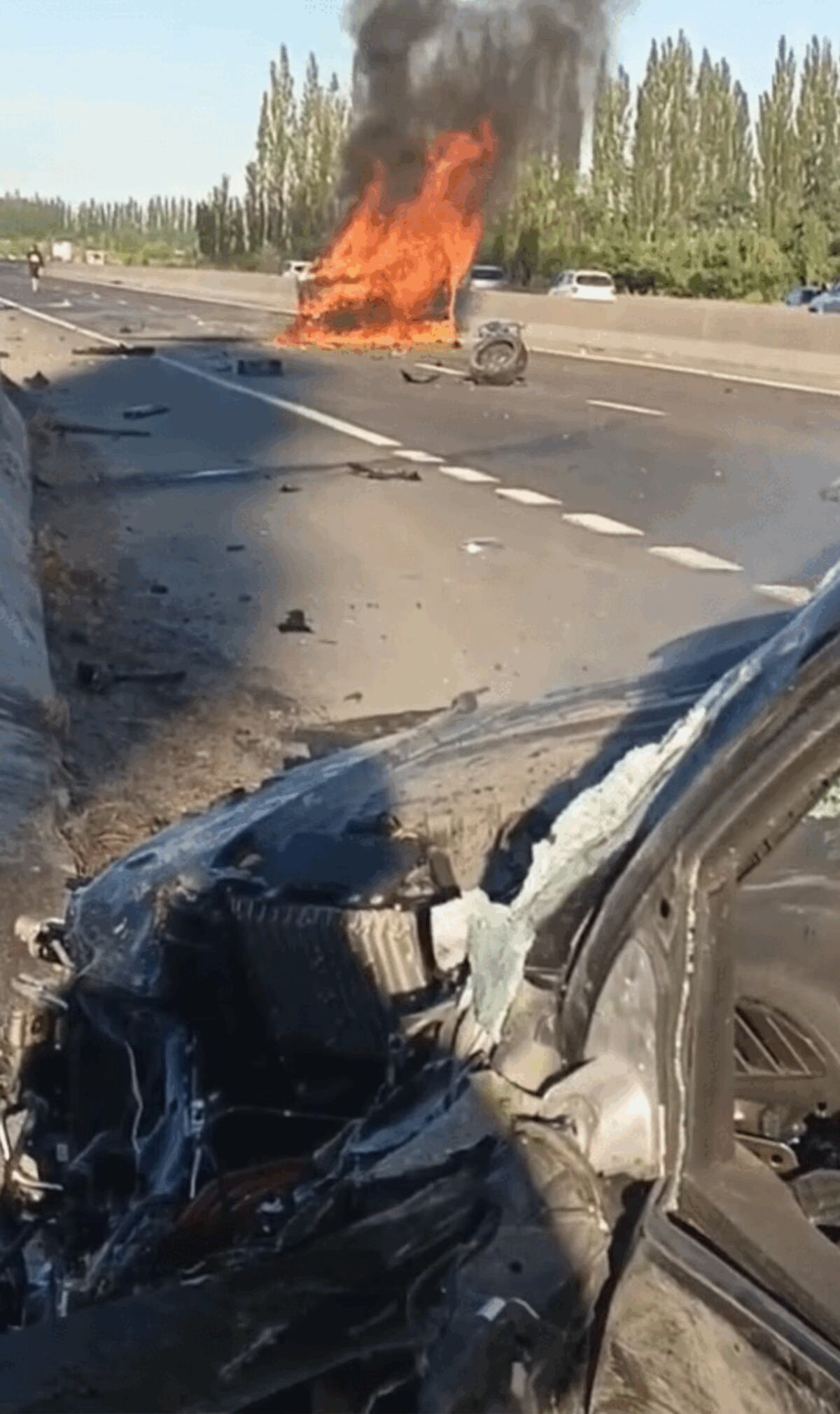 Trágico choque en la Ruta 22: una camioneta embistió a un auto y murieron un hombre y dos niños.