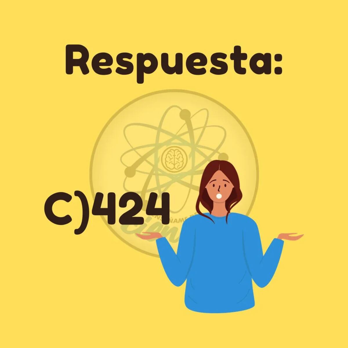 La solución del acertijo.