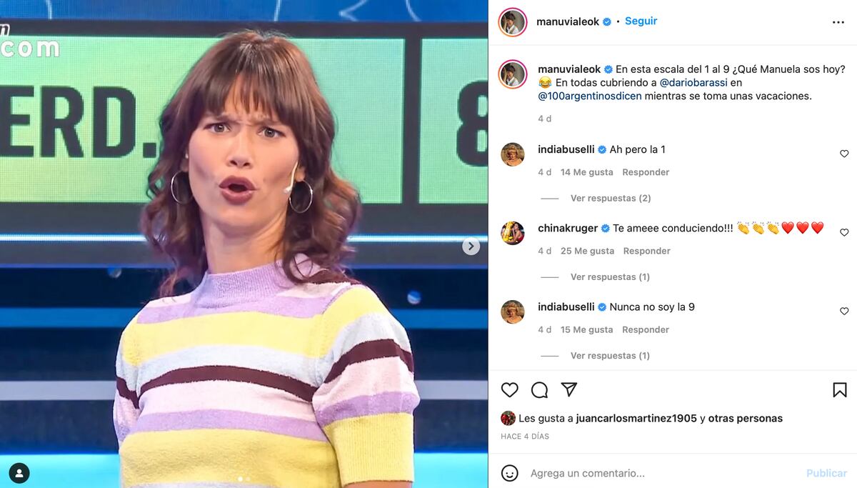 La foto de Manu Viale conduciendo 100 argentinos dicen.