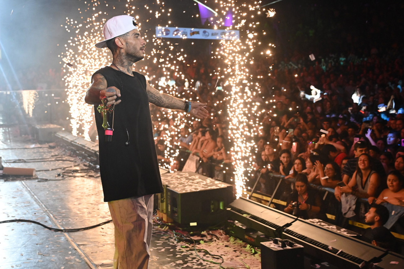 Noche de cuarteto del Festival de Peñas de Villa María 2026. (Martín Llampayas / La Voz)