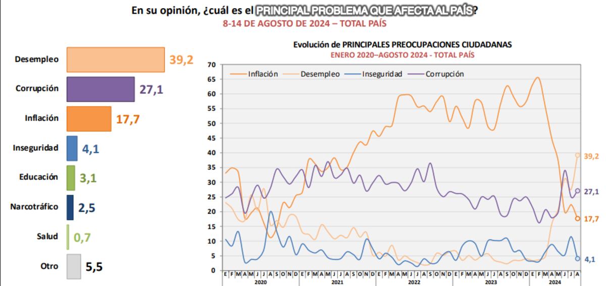 Los principales problemas que afectan al país.